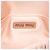 Borsa Satchel Miu Miu in raso Matelassé rosa con catena di cristalli - vista 5