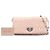 Borsa Satchel Miu Miu in raso Matelassé rosa con catena di cristalli - vista 7
