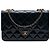 Chanel Blue Quilted Patent and Goatskin CC Eyelet Wallet On Chain Blau Marineblau
