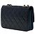Chanel Blue Quilted Patent and Goatskin CC Eyelet Wallet On Chain Blau Marineblau - Ansicht 2