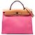Hermès Pink Toile Herbag Zip 31 Rosa