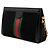 Gucci Borsa a Tracolla Ophidia Chain Piccola in Suede Nero - vista 2