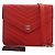 Portafoglio Chanel Red CC Chevron Caviar Square Wallet On Chain Rosso - vista 5
