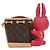 Louis Vuitton Brown Sun Yitian Nano Monogram Rabbit Noe Braun - Ansicht 2