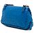 Bottega Veneta Mini Borsa a Tracolla con Patta e Catena Espandibile in Nappa Intrecciato Blu - vista 2