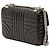 Prada Mini Borsa a Tracolla in Pelle di Vitello Soft Calf Impunture Diagramme Nera Nero - vista 2