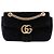 Borsa a tracolla Gucci GG Marmont Matelassé in velluto nero Medium