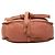 Chloé Marcie Saddle Crossbody em couro de bezerro granulado marrom tamanho Medium - vista 3