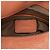 Chloé Marcie Saddle Crossbody em couro de bezerro granulado marrom tamanho Medium - vista 5