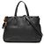 Bamboo Borsa Satchel Gucci in pelle di vitello nera con nappina in bambù Nero