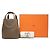Hermès Brown Clemence and Swift In the Loop 23 Castaño Gris pardo - vista 7