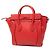 Céline Celine Nano Luggage Tote de piel roja - vista 2