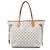Louis Vuitton White Damier Azur Neverfull MM Branco