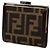 Fendi Brown Zucca Canvas Kiss Lock Geldbörse Braun - Ansicht 2