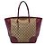 Borsa Tote Gucci Bree in tela GG beige e vitello