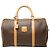 Céline Borsa Boston Celine in tela rivestita Macadam marrone