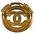 Chanel CC Runde Brosche Gold Gold Plated Golden - Ansicht 3