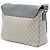 Borsa a tracolla con patta Gucci Beige GG Supreme e vitello - vista 2