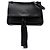 Gucci Black Medium Leather Bamboo Daily Crossbody Nero