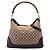 Borsa Gucci Diana in tela GG beige con manico in bambù