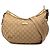Borsa a tracolla Gucci in tela GG beige con banda Web