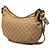 Borsa a tracolla Gucci in tela GG beige con banda Web - vista 2