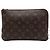 Louis Vuitton Brown Monogram Etui Voyageur PM Castaño