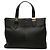 Burberry Tote aus schwarzem Leder