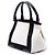 Balenciaga Sac Cabas Tote S en toile blanche et bleu marine - vue 2
