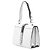 Borsa Satchel Elektra Prada in pelle City Calf e Saffiano bianca borchiata Bianco - vista 2