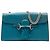 Borsa a tracolla Gucci Emily Medium Microguccissima Blu
