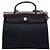 Hermès Black Toile Herbag Zip 31 Preto
