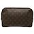 Louis Vuitton Brown Monogram Trousse Toilette 28 Castaño
