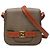 Fendi Brown Canvas FF Crossbody Light brown