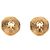 Orecchini a clip rotondi placcati oro Chanel Gold CC D'oro - vista 3