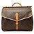 Louis Vuitton Brown Monogram Sac Chasse Hunting Bag Castaño