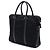 Borsa business Prada in Tessuto con rifiniture in Saffiano nero - vista 2