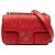 Prada Red Nappa Gaufre Chain Flap Rosso