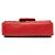 Prada Red Nappa Gaufre Chain Flap Rosso - vista 3