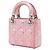 Autre Marque Dior Pink Micro Metallic Iridescent Lambskin Cannage Lady Dior Rosa - vista 2