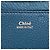 Chloé Blue Small Leather Drew Crossbody Azul - vista 5