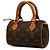 Louis Vuitton Brown Monogram Mini Speedy HL Castaño - vista 2