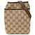 Bolsa tiracolo Gucci em tela GG bege com faixa Web
