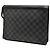 Louis Vuitton Black Damier Graphite Pochette Voyage MM Negro - vista 2