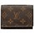 Louis Vuitton Brown Monogram Envelope Visitenkartenetui Braun