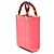 Borsa Shopper Sunshine Fendi in pelle goffrata Mini Zucca rosa - vista 2