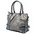 Burberry Satchel aus Smoke Check Canvas mit silbernem Glitzer - Ansicht 2