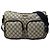 Borsa a tracolla Gucci Beige GG Supreme con doppia tasca