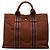 Hermès Brown Canvas Fourre Tout PM Marrom