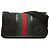 Borsa a cintura Gucci in nylon nero con G intrecciate e banda Web